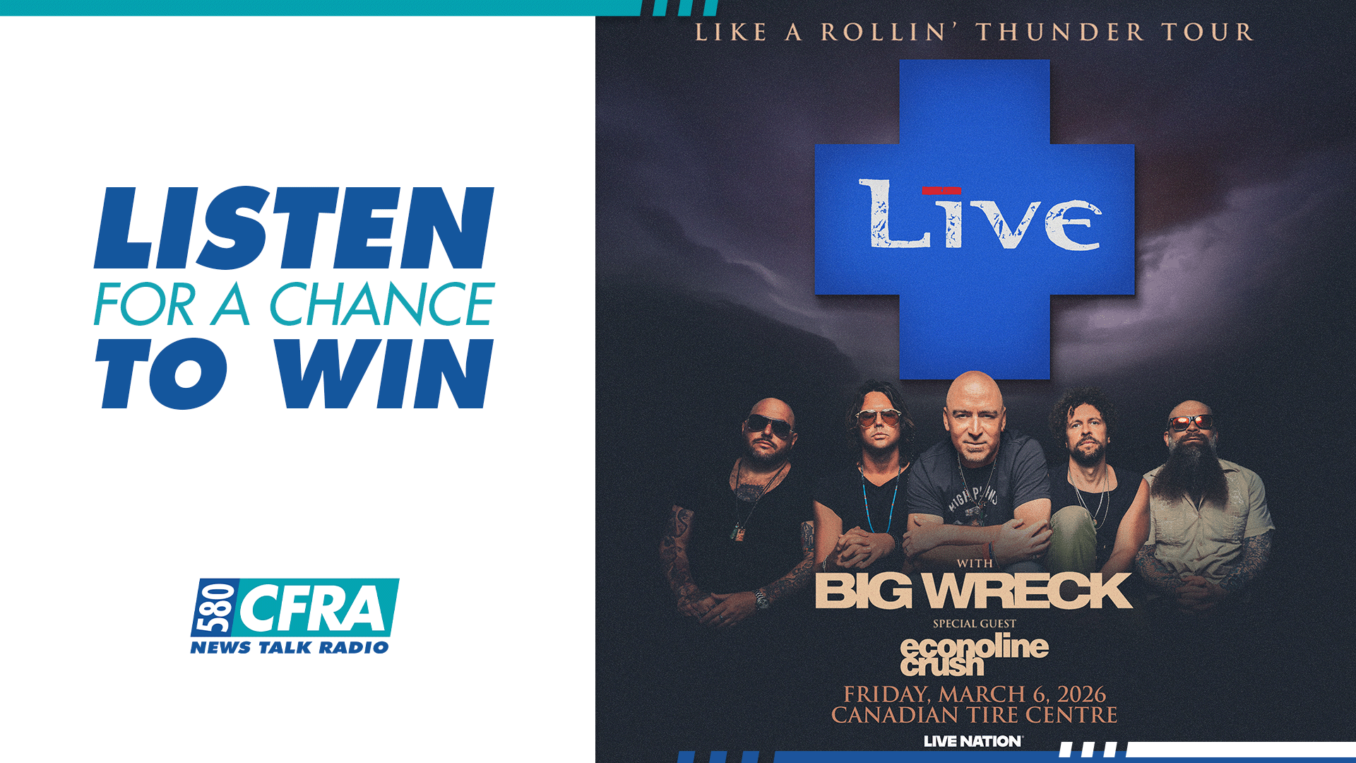 Win tickets to see +LIVE+ & Big Wreck!