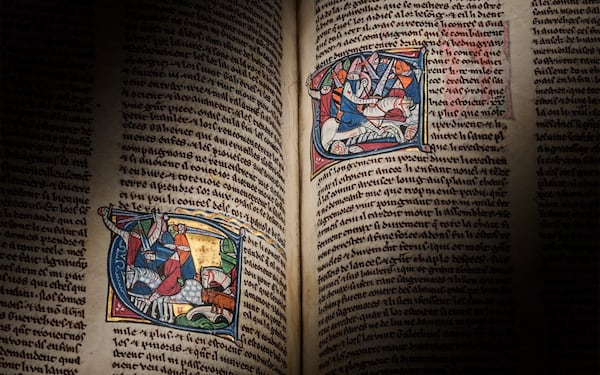 Rare medieval manuscript containing depictions of King Arthur and Merlin expected to sell for nearly $4 million in auction
